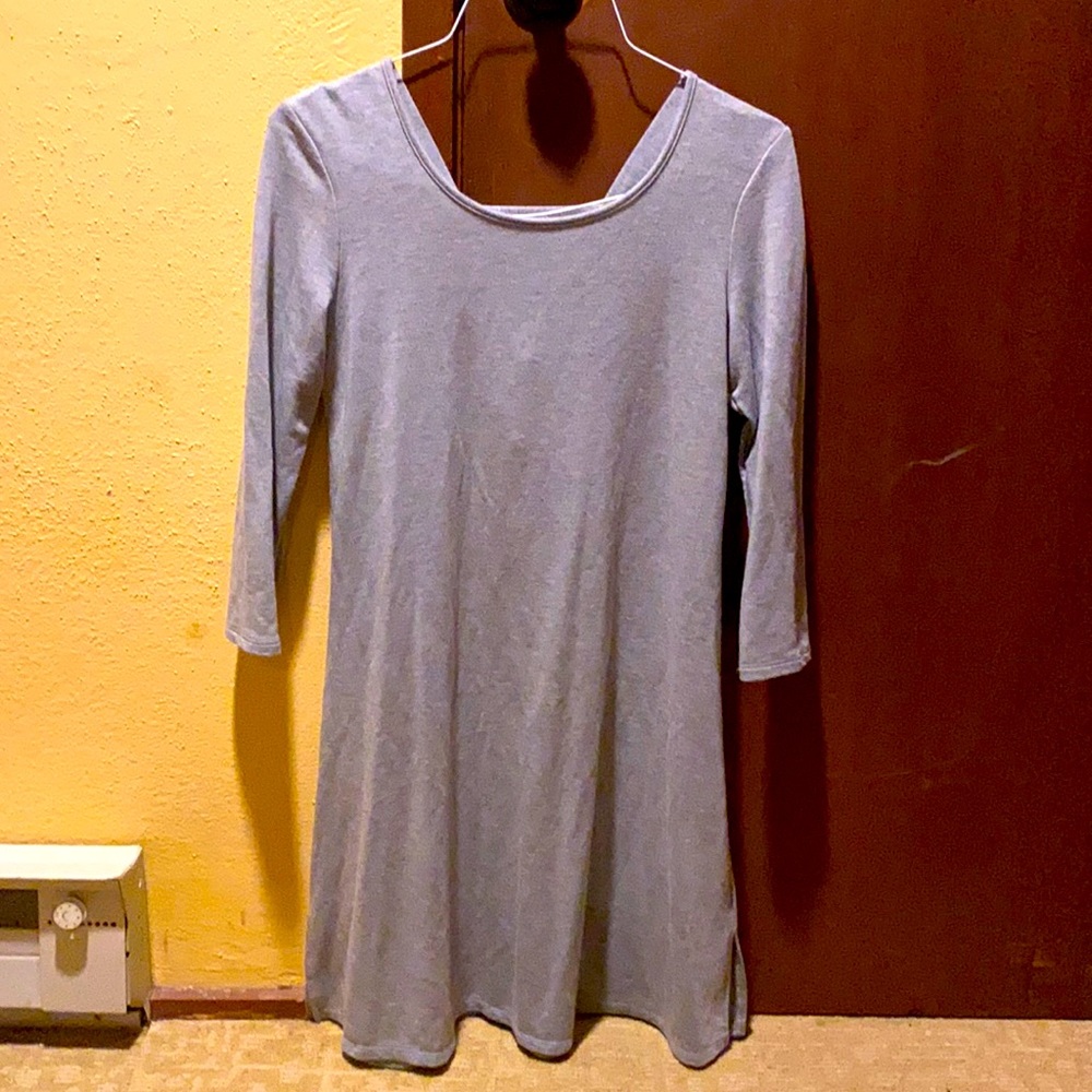 SHEIN grey corset back dress